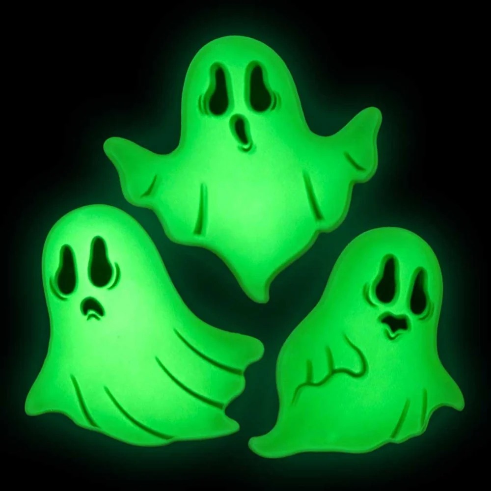 Kreepsville - Ghost Glow in the Dark Trio Schuifspeld - Wit
